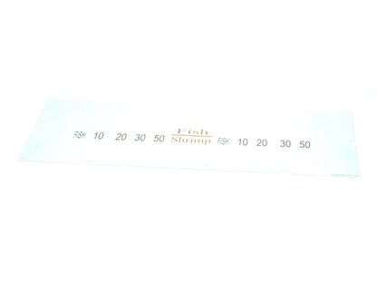 Pitco A6085505 Label,Ovrelay Hooters Fish/Shrimp (PTA6085505)