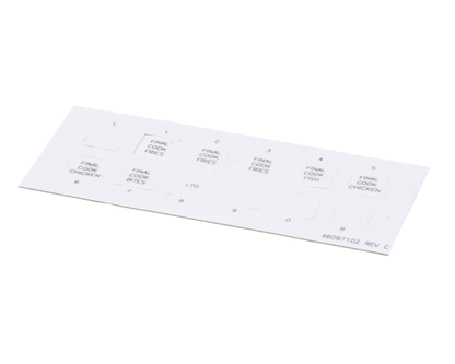Pitco A6097102 Label,Ssh60W Right Hand Finish (PTA6097102)