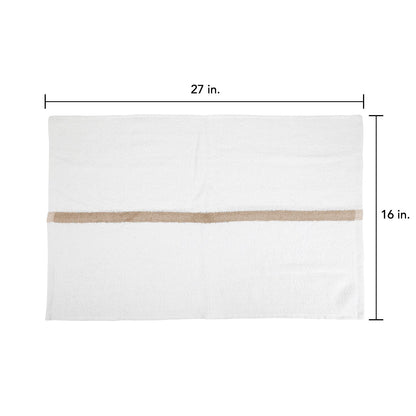 Hospeco® Power Gym Hand Towel 16x27 Beige Stripe, 120/Case (HOSPWR-1627-3BGCS-CS)