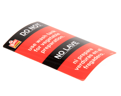 Power Soak Systems Inc 29596 Decal - Wendy'S Vegetable Prep (PWSK29596)