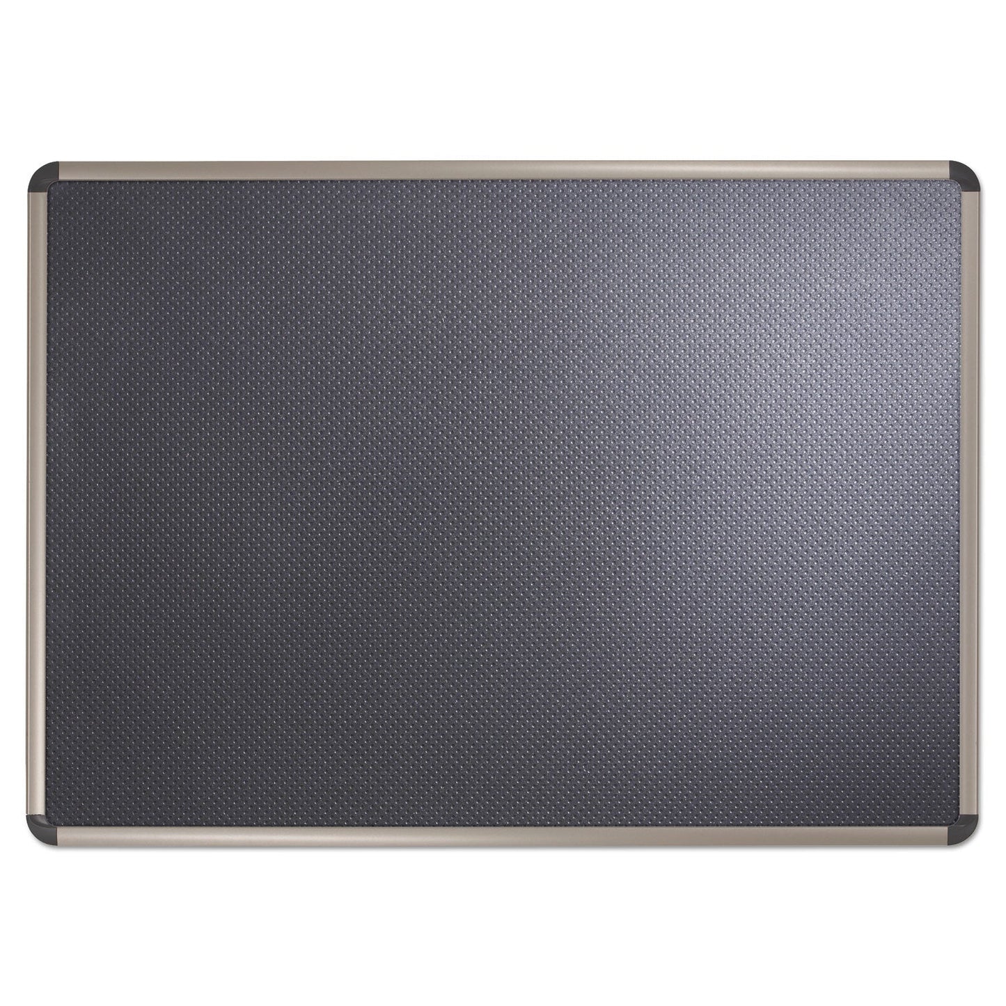 Quartet Prestige Euro-Style Embossed Foam Bulletin Board, 72 x 48, Black/Aluminum Frame (QRTB367T)