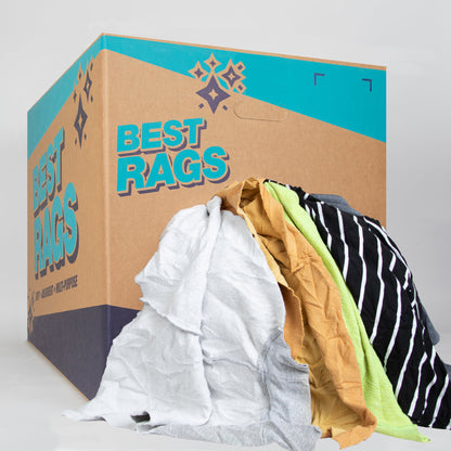 Hospeco® R-C13 Sweatshirt Reclaimed Rags Colors, 50lb Box (HOSR-C13-50)