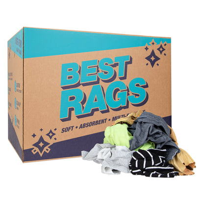 Hospeco® R-C13 Sweatshirt Reclaimed Rags Colors, 50lb Box (HOSR-C13-50)