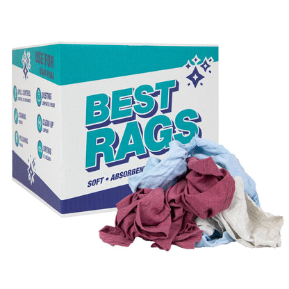 Hospeco® R-C45 T-Shirt Reclaimed Rags Colored, 10 lb Box (HOSR-C45-10)