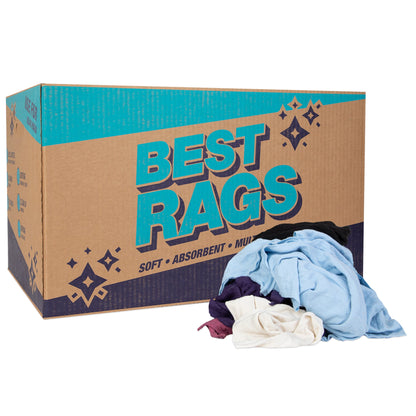 Hospeco® R-C45 T-Shirt Reclaimed Rags Colored, 25lb Box (HOSR-C45-25)