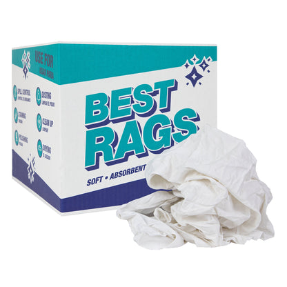 Hospeco® R-W39 Sheet Reclaimed Rags White, 10lb Box (HOSR1-W39-10)