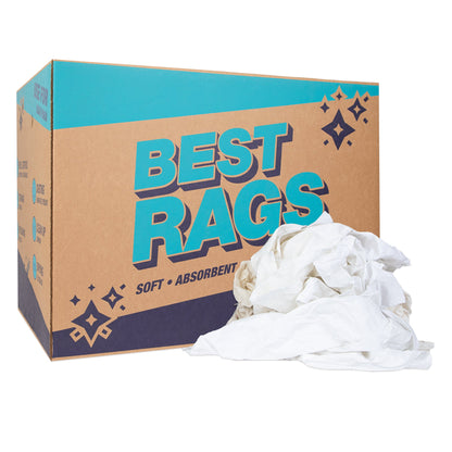 Hospeco® R-W39 Sheet Reclaimed Rags White, 50lb Box (HOSR1-W39-50)