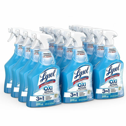 LYSOL® Brand Multi-Purpose Hydrogen Peroxide Cleaner, Citrus Sparkle Zest, 32 oz Trigger Spray Bottle, 9/Carton (RAC89289CT)