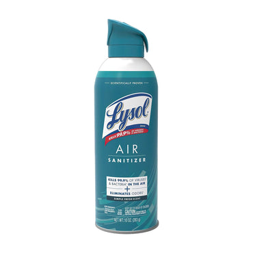 LYSOL Brand Air Sanitizer Spray, Simple Fresh, 10 oz Aerosol Spray, 6/Carton (RAC99350CT)