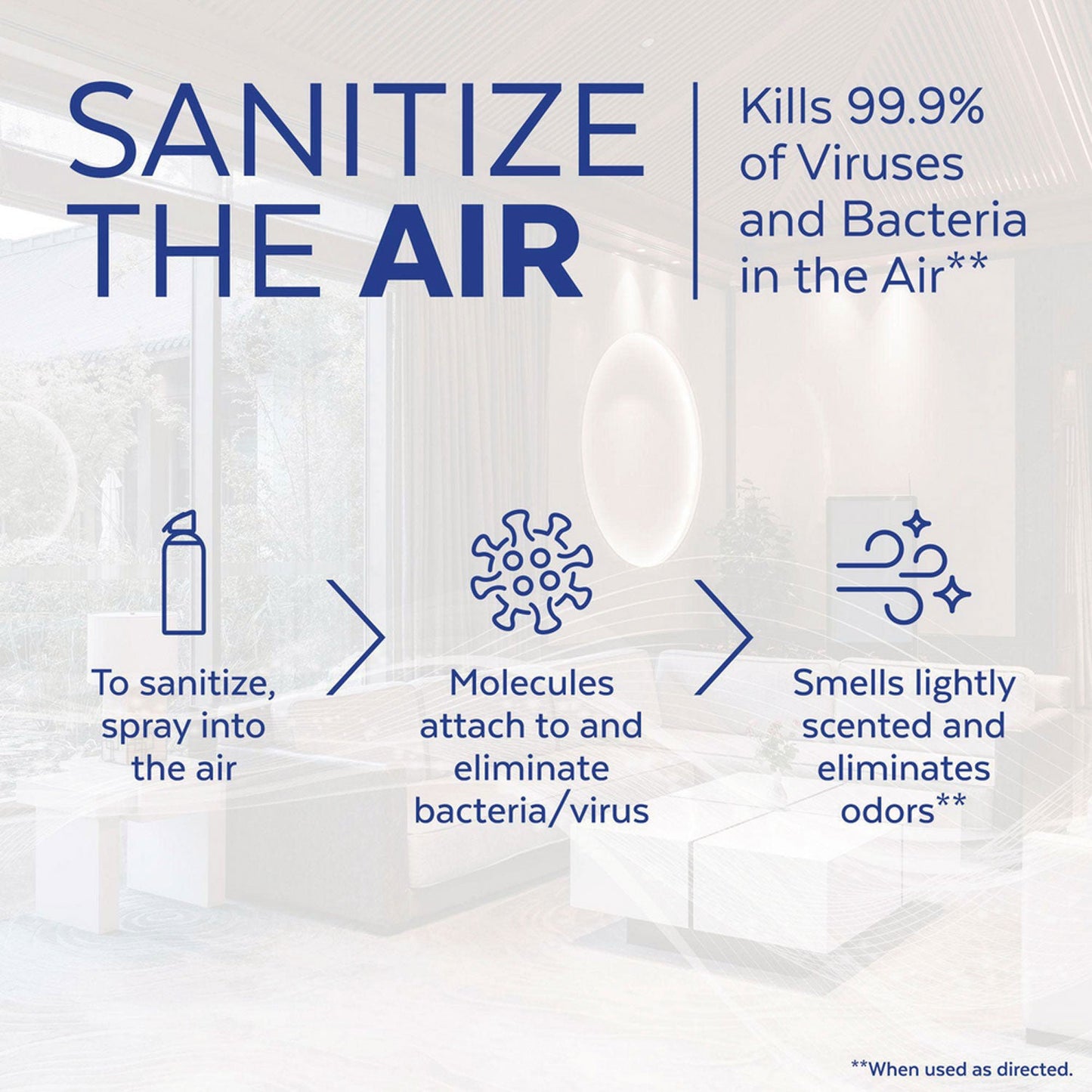 LYSOL Brand Air Sanitizer Spray, Light Breeze Scent, 10 oz Aerosol Can, 6/Carton (RAC99394CT)