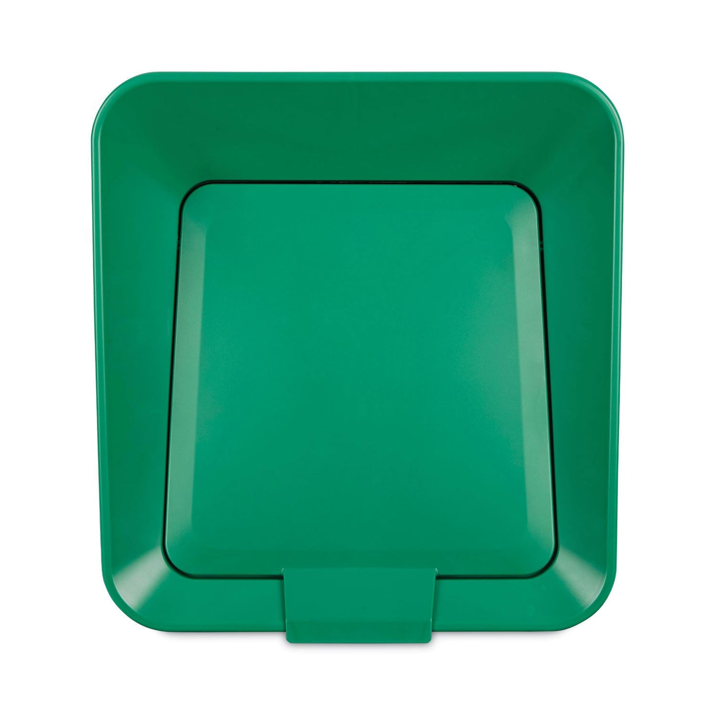 Rubbermaid Sustain Decorative Refuse with Recycling Lid, 23 gal, Metal/Plastic, Black/Green (RCP2078992)