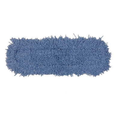 Rubbermaid Twisted Loop Blend Dust Mop, Polyester Yarn, 48", Blue, 12/Carton (RCPJ257BLUCT)