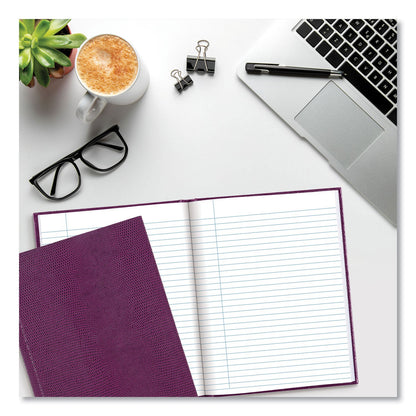 Blueline Executive Notebook, 1-Subject, Medium/College Rule, Grape Cover,  (72) 9.25 x 7.25 Sheets (REDA7RAS)