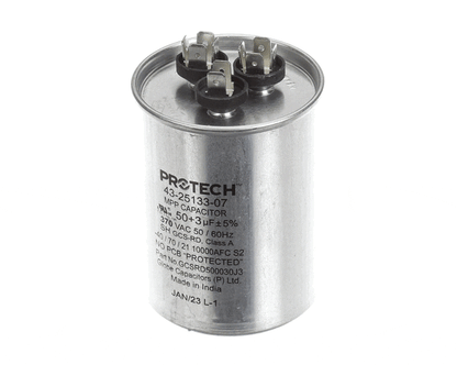 Rheem 43-25133-07 Dual Capac 50/3 Mfd 370V Round (RHM43-25133-07)