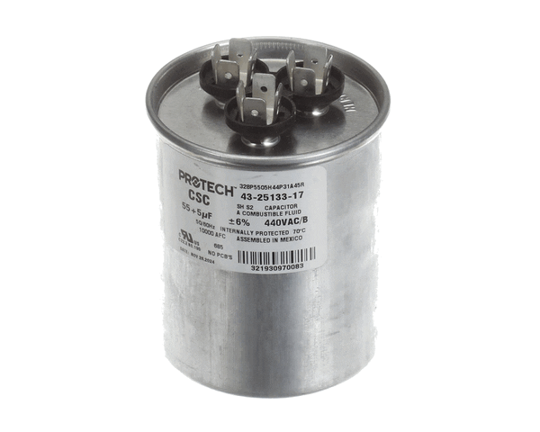 Rheem 43-25133-17 55/5M 440V Dual Rnd Capacitor (RHM43-25133-17)