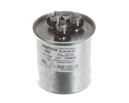 Rheem 43-25133-27 50/10Mfd 370V Dual Round Capac (RHM43-25133-27)