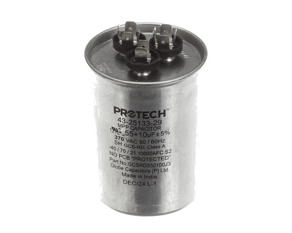 Rheem 43-25133-29 55/10Mfd 370V Rnd Run Capac. (RHM43-25133-29)