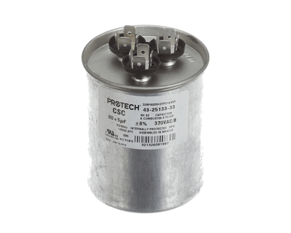Rheem 43-25133-33 80/5Mfd 370V Rnd Run Capacitor (RHM43-25133-33)