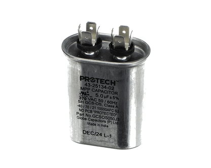 Rheem 43-25134-02 Run Capac 5 Mfd 370V Oval (RHM43-25134-02)