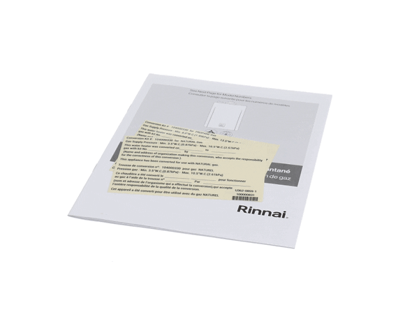 Rinnai 104000330 Nat To Lp Gas Conversion (RIN104000330)