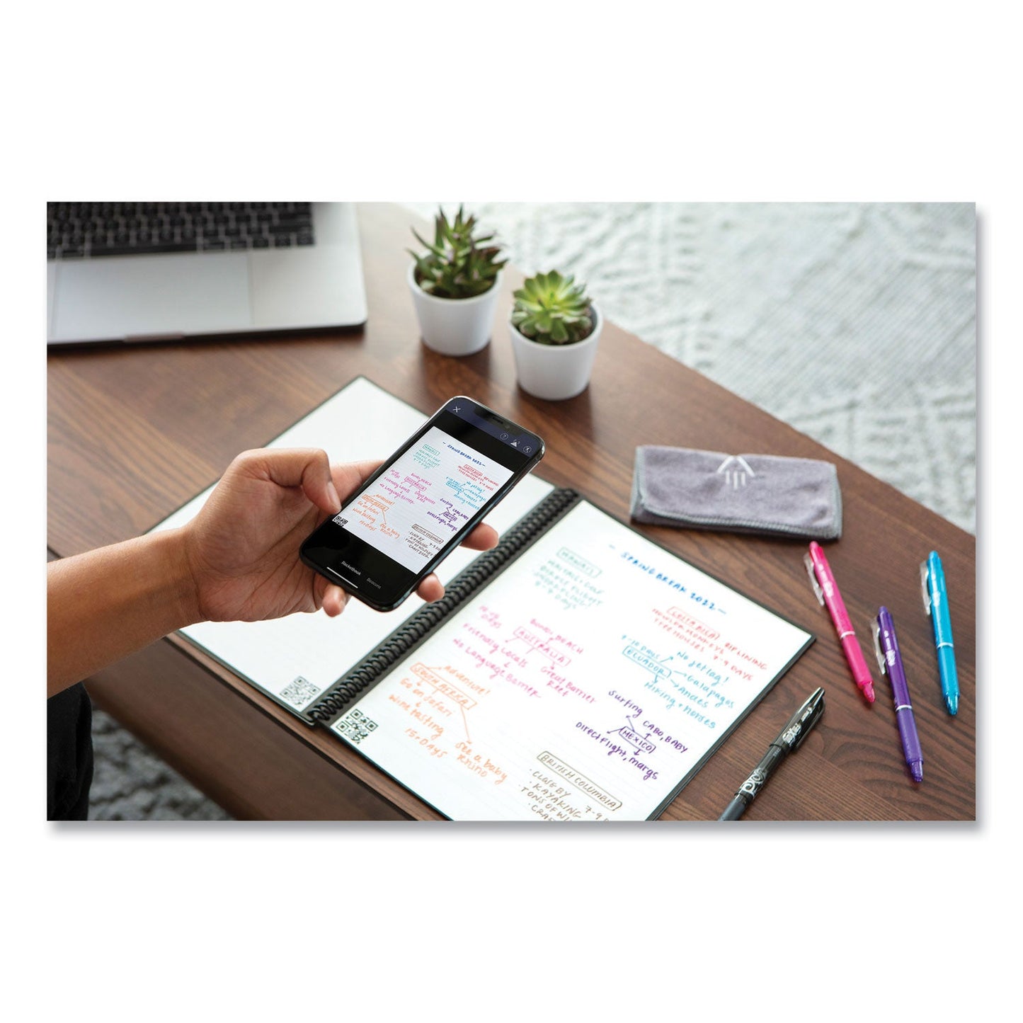 Rocketbook Fusion Smart Notebook, Seven Page Formats, Blue Cover, 11 x 8.5, 21 Sheets (RKBFLRCCDFFR)