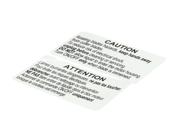 Robot Coupe 89636 Adhesive Secured Label (ROB89636)