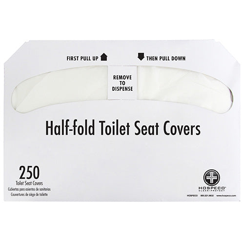 Hospeco® Health Gards® Recycled Half Fold Toilet Seat Covers, 250/Pack, 20 Packs/Case (HOSRP-5000)