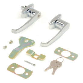Global Industrial Replacement Lock Set W/Keys for Cabinet Model 603355, 603357, 237614, 237615 (WBRP9010)