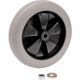 Global Industrial Replacement 8" Rear Wheel for Janitor Cart (Models 603574, 603590) (WBRP9039)