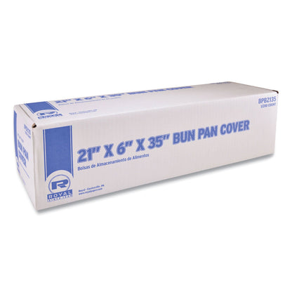 AmerCareRoyal Bun Pan Bag, 0.9 mil, 6" x 21" x 35", Clear, 200/Carton (RPPBPB2135)