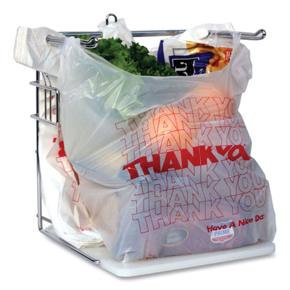 AmerCareRoyal Thank You Bags, 13" x 23" x 23", Red/White, 1,000/Carton (RPPRPTYB6FS)