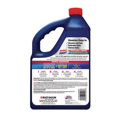 ROTO-ROOTER Gel Clog Remover, 1 gal Bottle, 4/Carton (RST351399)