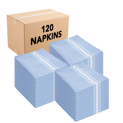 Arkwright Home® Mariposa Bistro NaPackin 18x22 RV Baby Blue Stripe, 12/Pack (RV-BISTRO-BB)