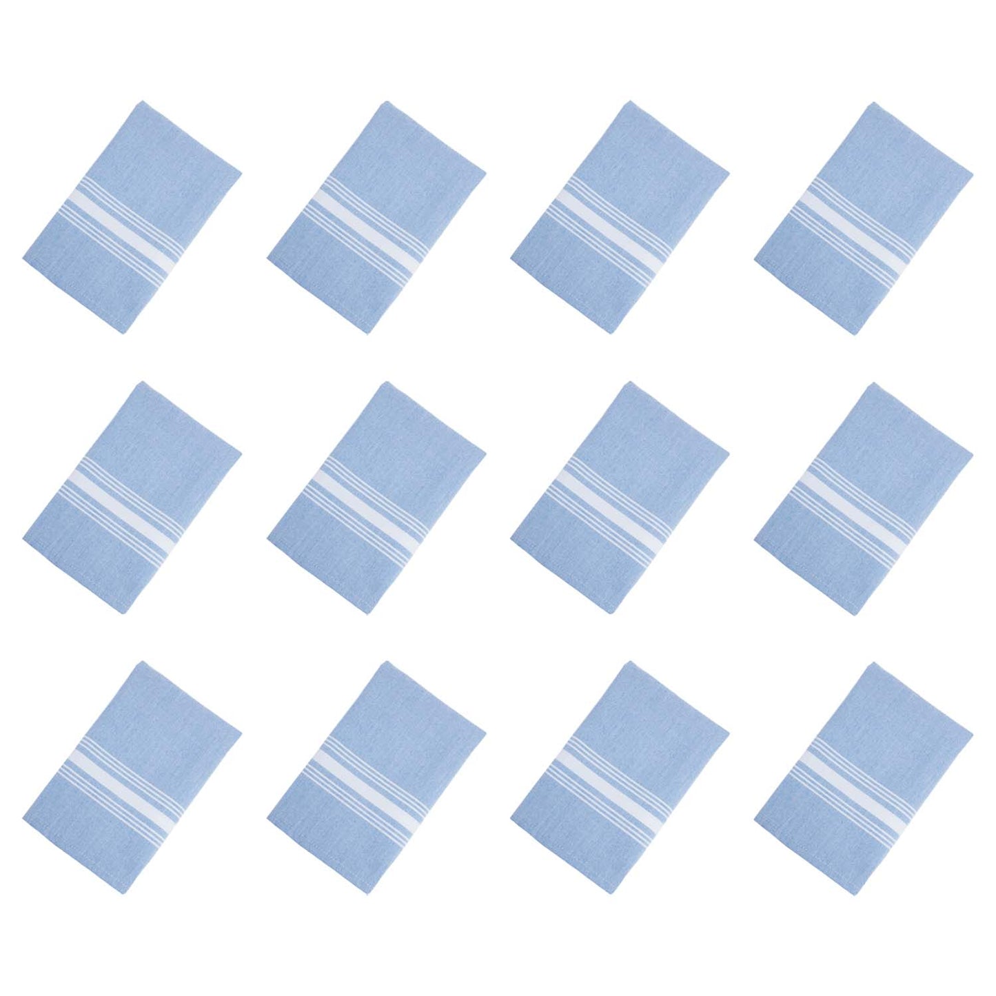 Arkwright Home® Mariposa Bistro NaPackin 18x22 RV Baby Blue Stripe, 120/Case (RV-BISTRO-BB-CS)