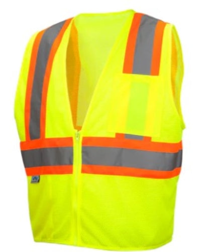 Pyramex® Class 2 HI VIS Mesh Two Tone Safety Vest, L (HOSRVZ2210-L)