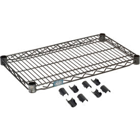 Nexel WBS1424B Black Epoxy Wire Shelf 24"W x 14"D (WBS1424B)