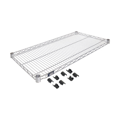 Nexel WBS1824C Chrome Wire Shelf 24"W x 18"D (WBS1824C)