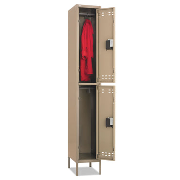 Safco Double-Tier Locker, 12w x 18d x 78h, Two-Tone Tan (SAF5523TN)
