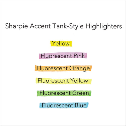 Sharpie Tank Style Highlighters, Chisel Tip, Pink, Dozen (SAN25009B)