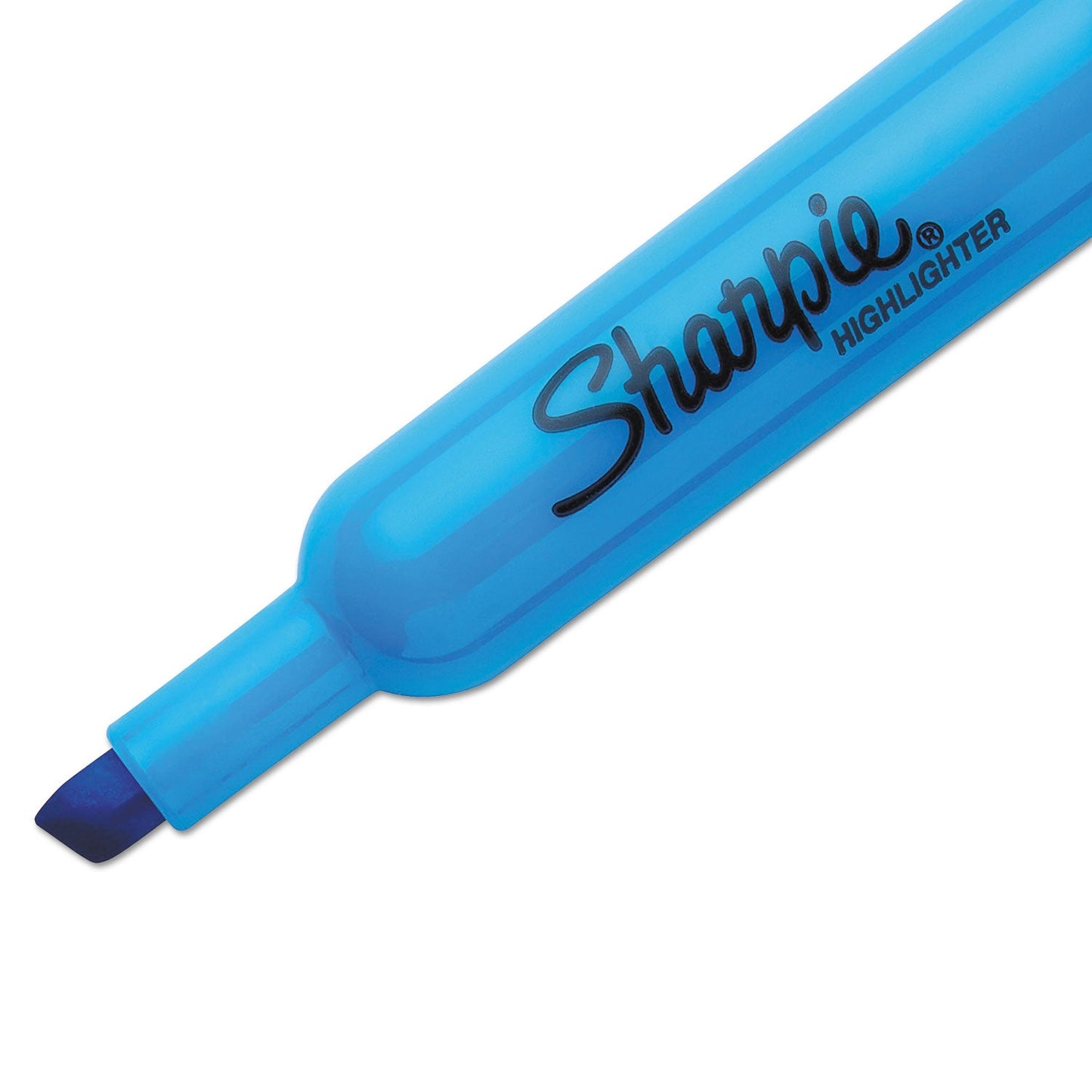 Sharpie Tank Style Highlighters, Chisel Tip, Blue, Dozen (SAN25010B)