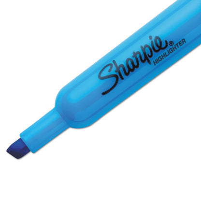 Sharpie Tank Style Highlighters, Chisel Tip, Blue, Dozen (SAN25010B)