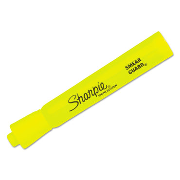 Sharpie Tank Style Highlighters, Chisel Tip, Fluorescent Yellow, Dozen (SAN25025B)