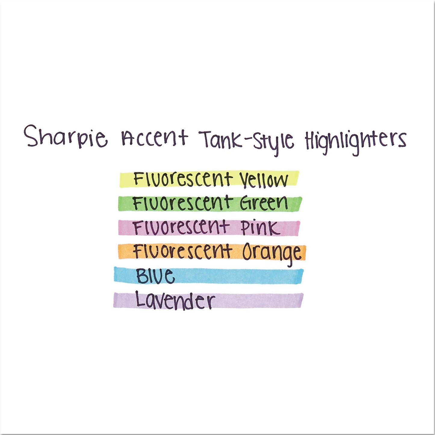 Sharpie Tank Style Highlighters, Chisel Tip, Fluorescent Yellow, Dozen (SAN25025B)