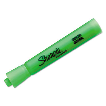 Sharpie Tank Style Highlighters, Chisel Tip, Fluorescent Green, Dozen (SAN25026B)