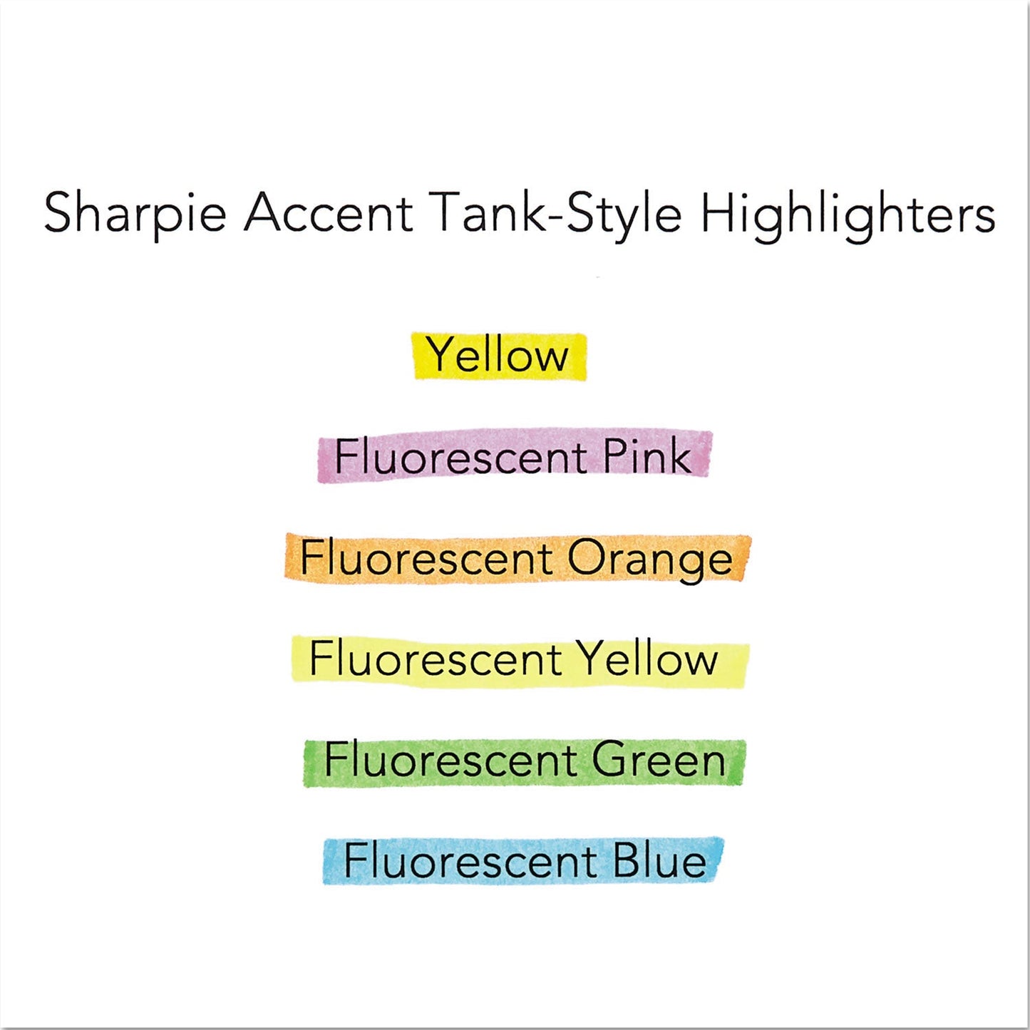Sharpie Tank Style Highlighters, Chisel Tip, Fluorescent Green, Dozen (SAN25026B)