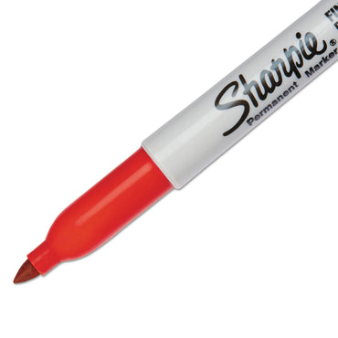 Sharpie Fine Tip Permanent Marker, Red, Dozen (SAN30002B)
