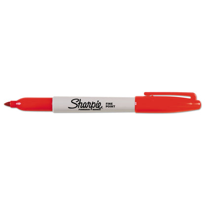 Sharpie Fine Tip Permanent Marker, Red, Dozen (SAN30002B)
