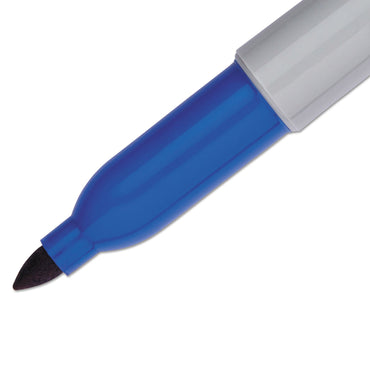 Sharpie Fine Tip Permanent Marker, Blue, Dozen (SAN30003B)