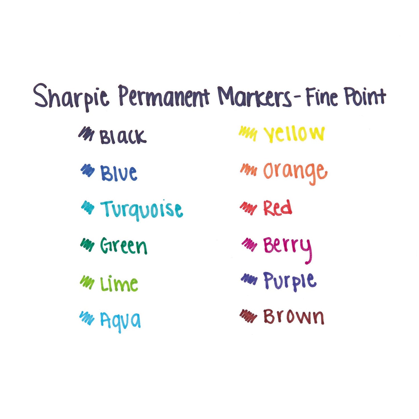 Sharpie Fine Tip Permanent Marker, Blue, Dozen (SAN30003B)