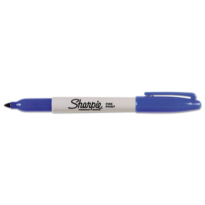 Sharpie Fine Tip Permanent Marker, Blue, Dozen (SAN30003B)